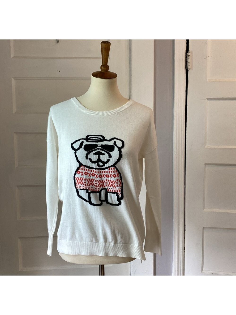 French Connection Bulldog Crew Sweater, Size XS